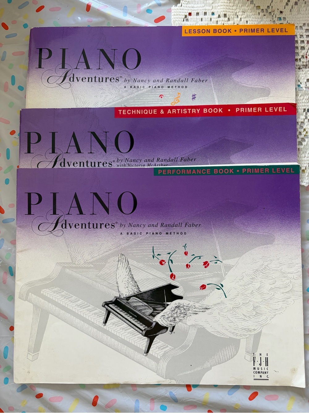 3 Piano Books Primer Level by Nancy and Randall Faber